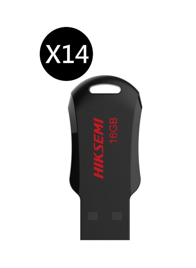 HIKSEMI Bundle Of 14 16GB USB 2.0 NRB Pendrive, Black | hs-usb-m200r 16g |