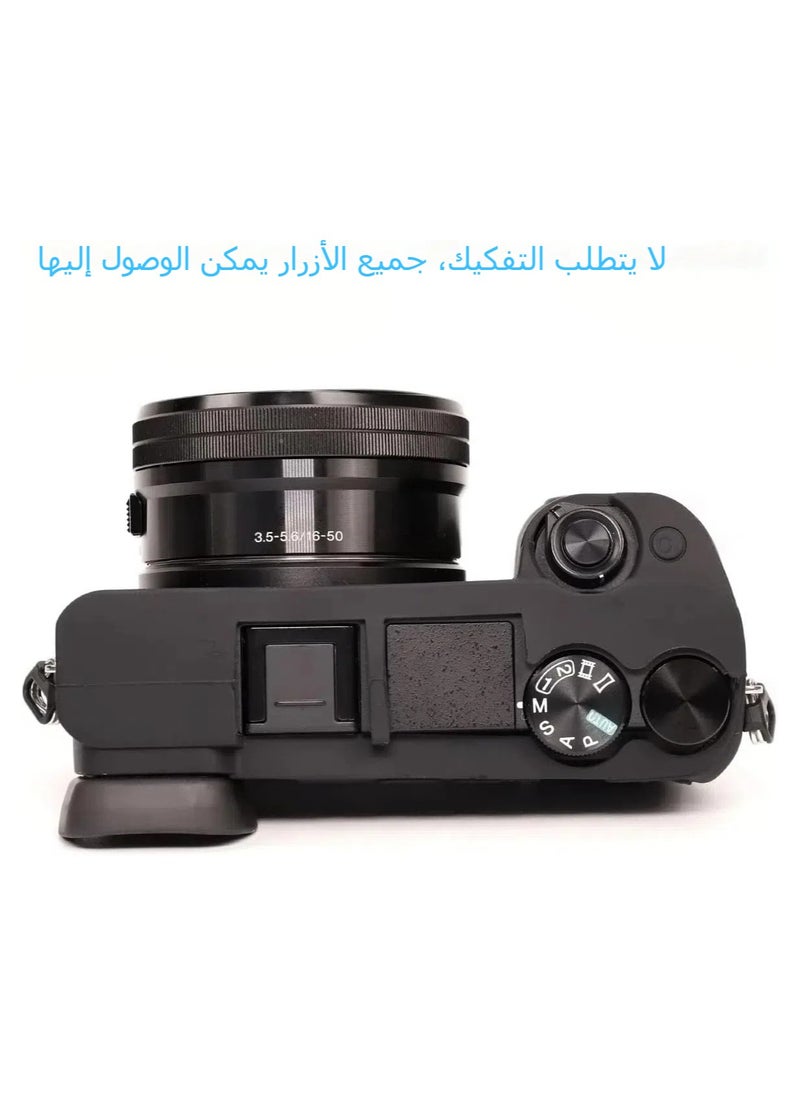 General Case for Sony Alpha A6400, A6300, A6100 Camera, Soft Silicone Case Skin & Screen Protector Accessories for Sony Alpha A6400/6300/6100 Digital Camera Silicone Case  - Image 5