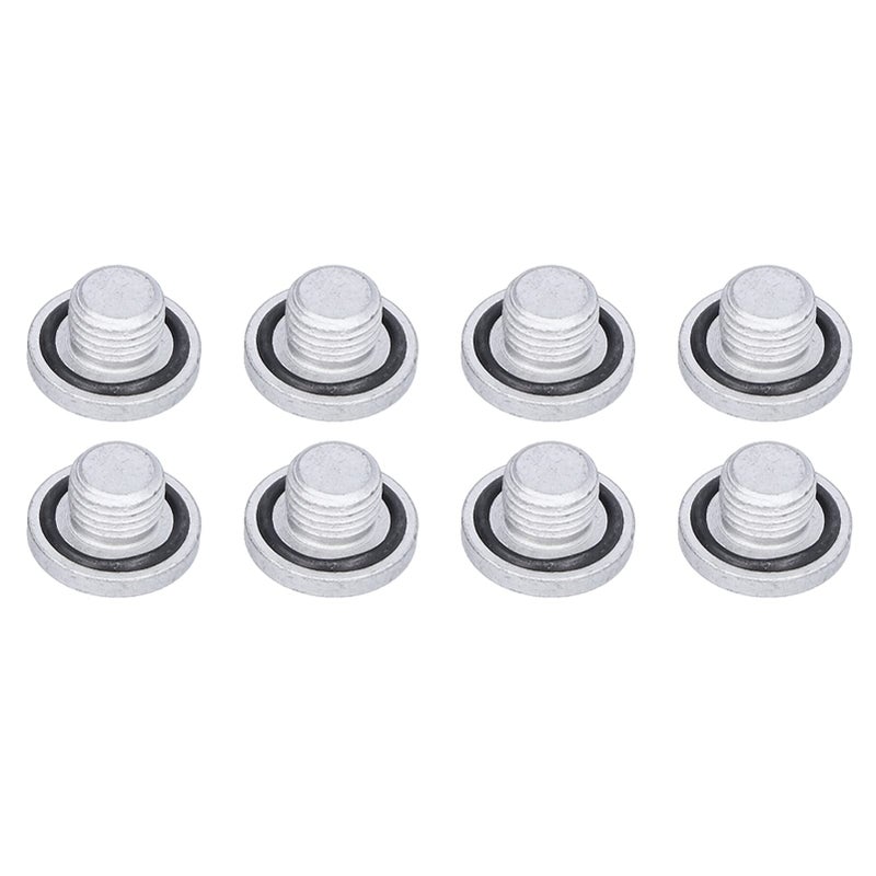 M14 Thread Oil Drain Plug with Sealing Washer 8pcs Set 12 14Nm Torque Spec - Image 2