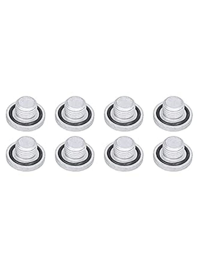 M14 Thread Oil Drain Plug with Sealing Washer 8pcs Set 12 14Nm Torque Spec - Image 1