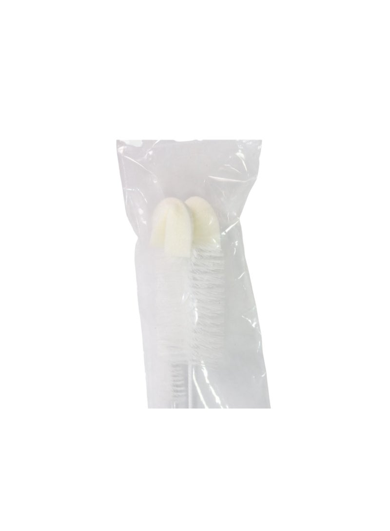 كانبول بيبز فرشاة كانبول للأطفال لتنظيف الرضّاعات والحلمات مع إسفنجة - أبيض - Image 2