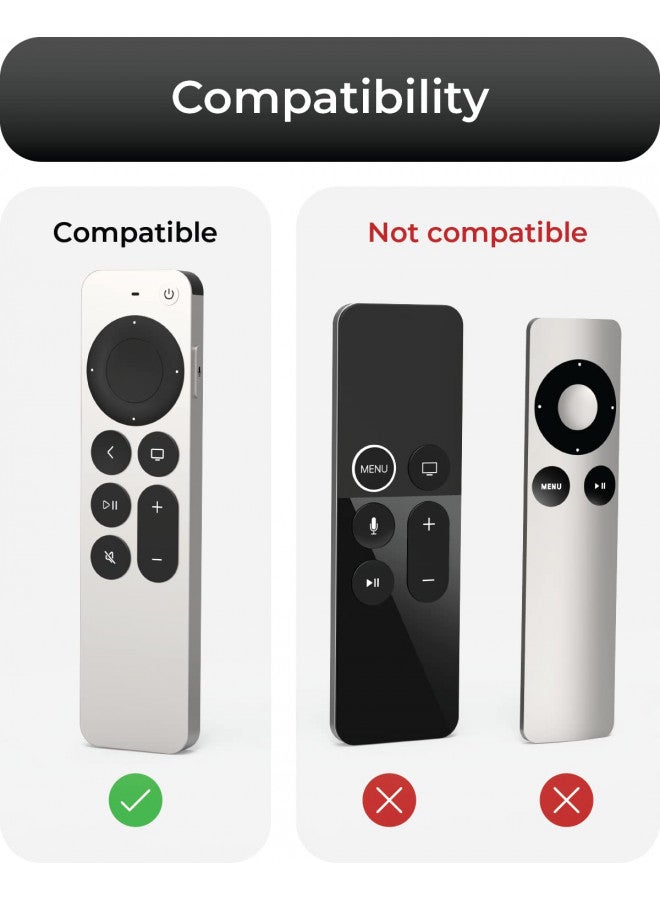 TotalMount TotalMount Air Rim Case for Apple TV Remotes Slim, Hybrid Apple TV Remote Case with Ultimate Drop Protection Clear - Image 3