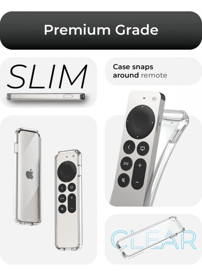 TotalMount TotalMount Air Rim Case for Apple TV Remotes Slim, Hybrid Apple TV Remote Case with Ultimate Drop Protection Clear - Image 2