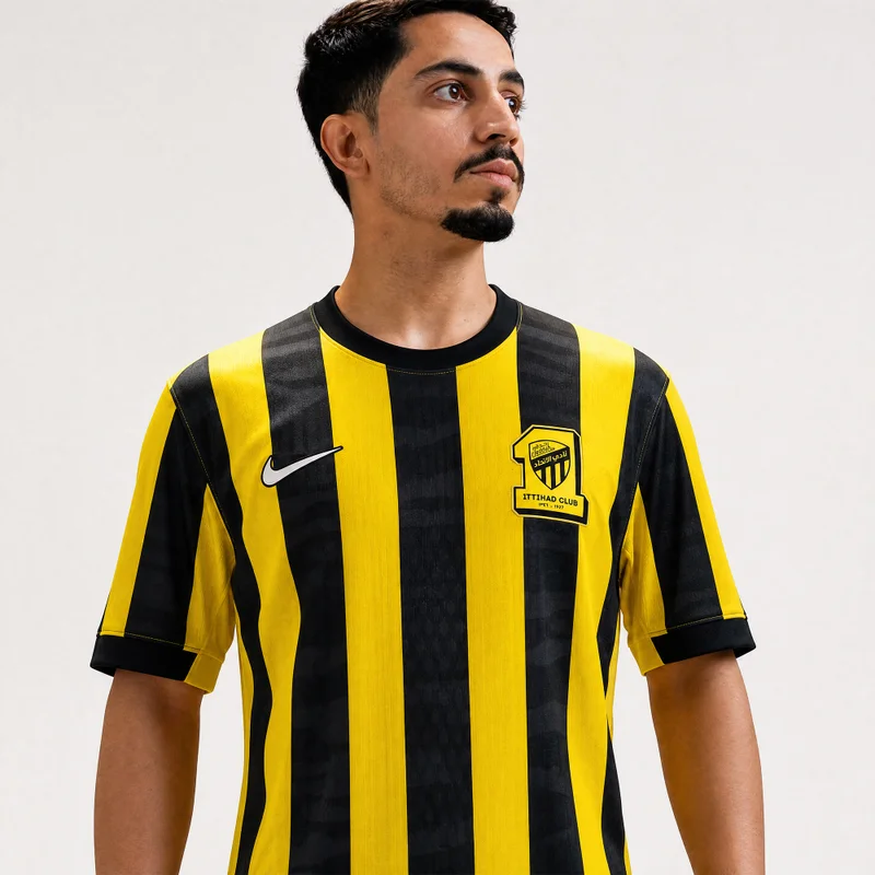 Men's Al-Ittihad 25/26 Home Authentic Football Jersey