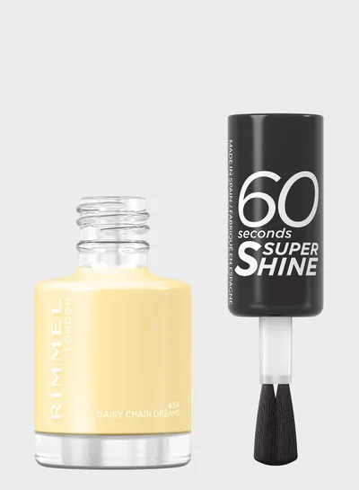 RIMMEL LONDON 60 Seconds Super Shine Nail Polish - 454 - Daisy Chain Dreams, 8ml