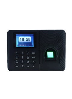 Biometric Fingerprint Attendance Recorder Black