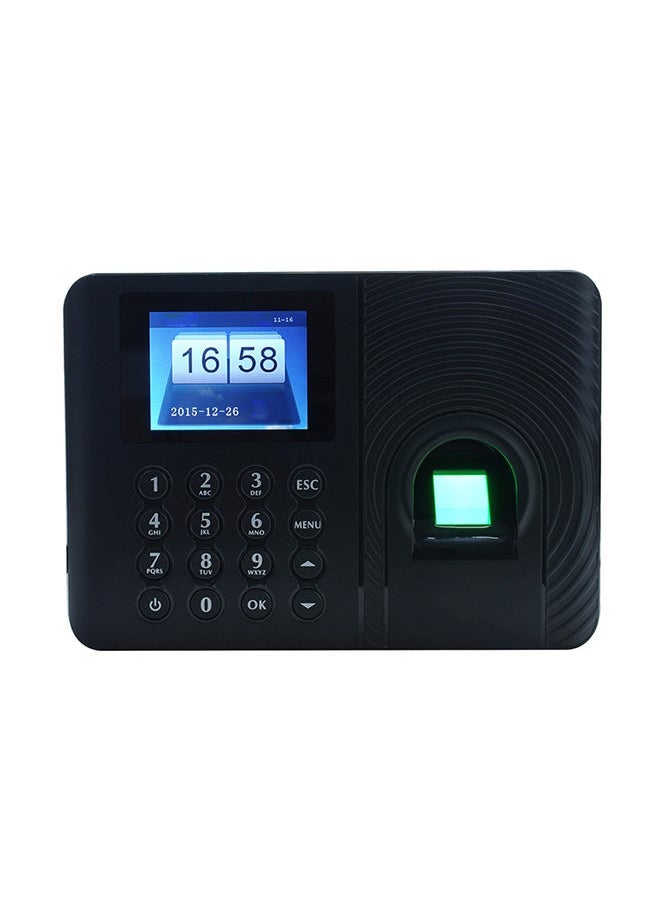 NIBEMINENT Biometric Fingerprint Attendance Recorder Black  - Image 1