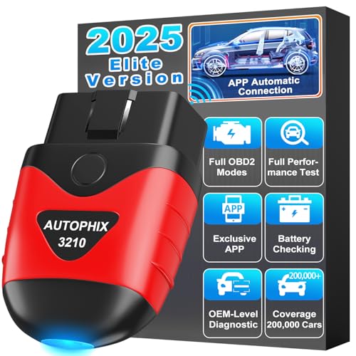 AUTOPHIX 3210 OBD2 Scanner Bluetooth, All-in-One Code Reader for Check Engine Light, Battery Test & Performance Monitoring Live Data, Wireless Auto Scan for 1996+ Cars, Works with iOS & Android - Image 1