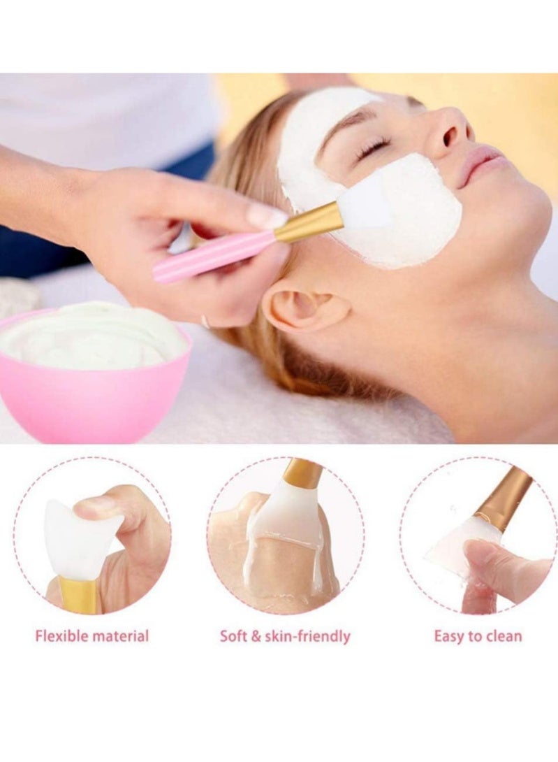 KADRAMA Face Mask Mixing Bowl Set 24 Pcs DIY Facemask Mixing Tool Kit with Facial Mask Bowl Stick Spatula Silicone Brush Spray Bottle Puff Soaking Bottle Gauges with 10 PCS Compression Mask - Image 2