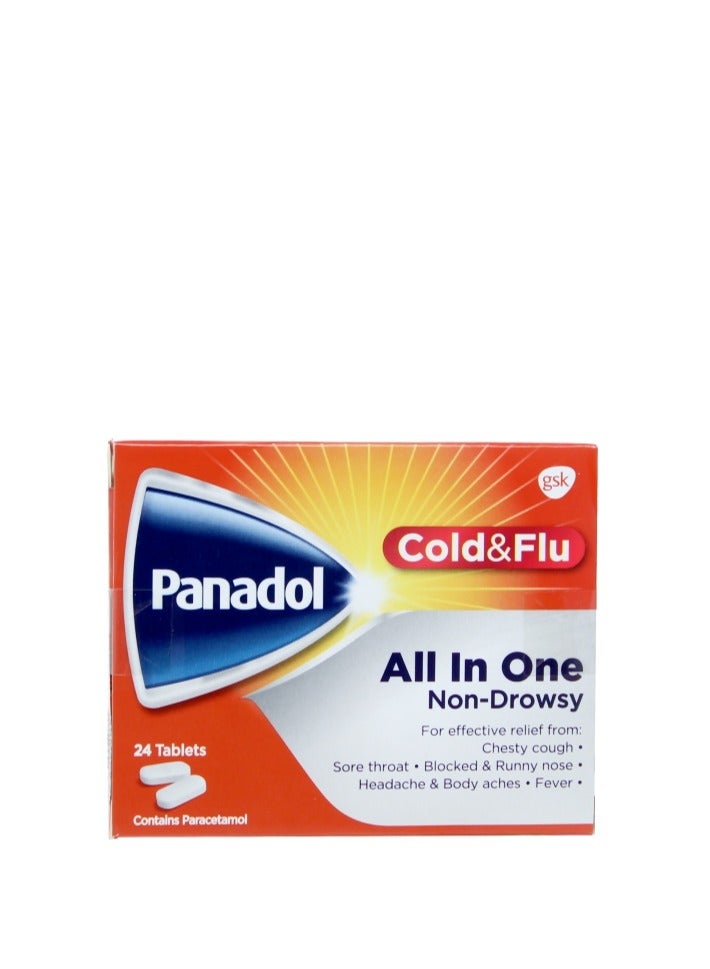 Panadol Cold Flu All In One 24 Pieces