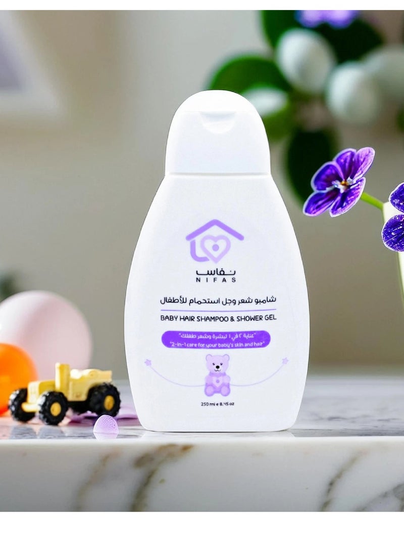 Nifas Nifas 2-in-1 Baby Hair Shampoo & Shower Gel – Gentle Care for Hair and Body 