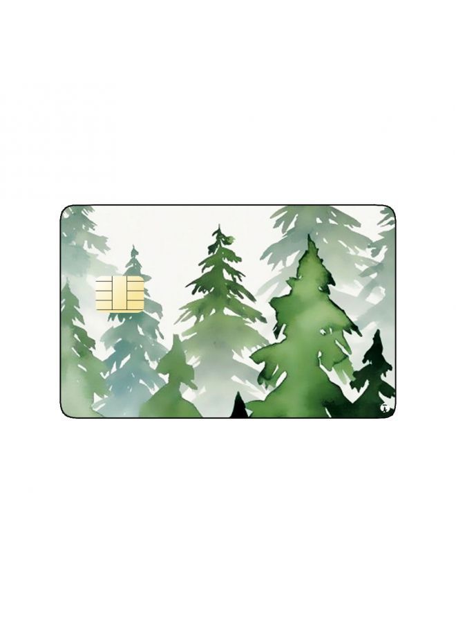 RKN PRINTED BANK CARD STICKER Beautiful Nature View Drawing - Image 2