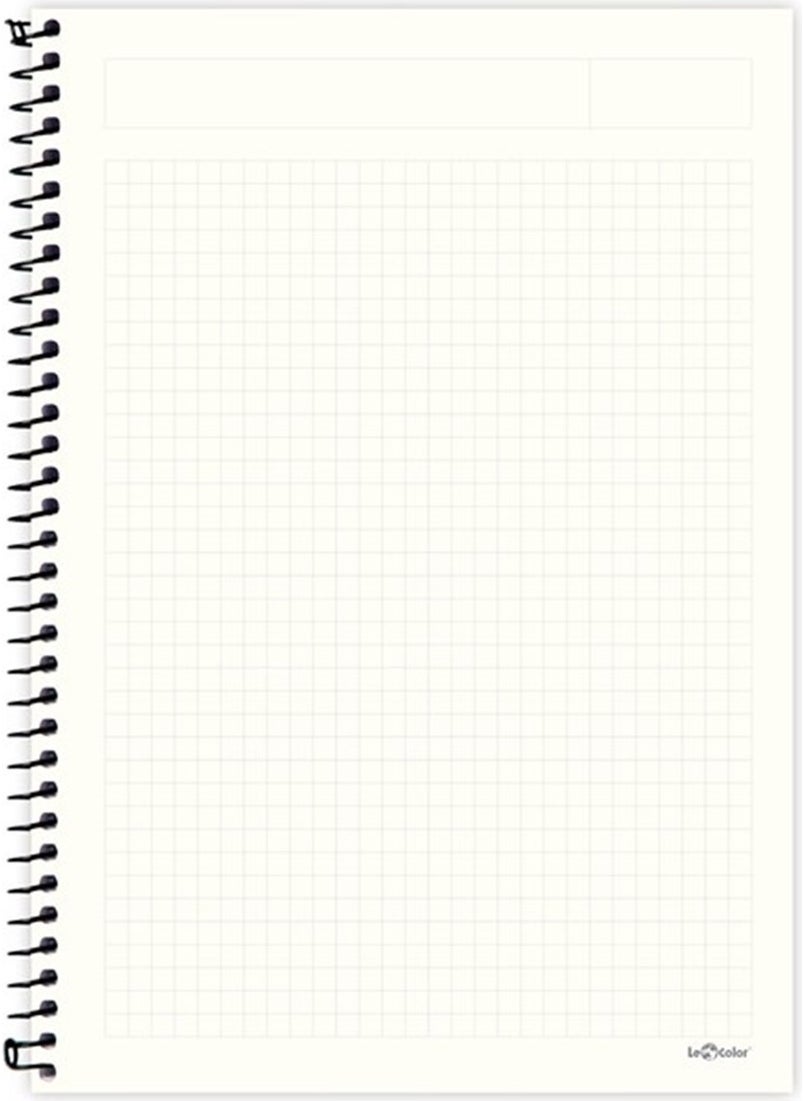 Le Color - A4 Notebook Square 200 pages Purple Eco - Image 1