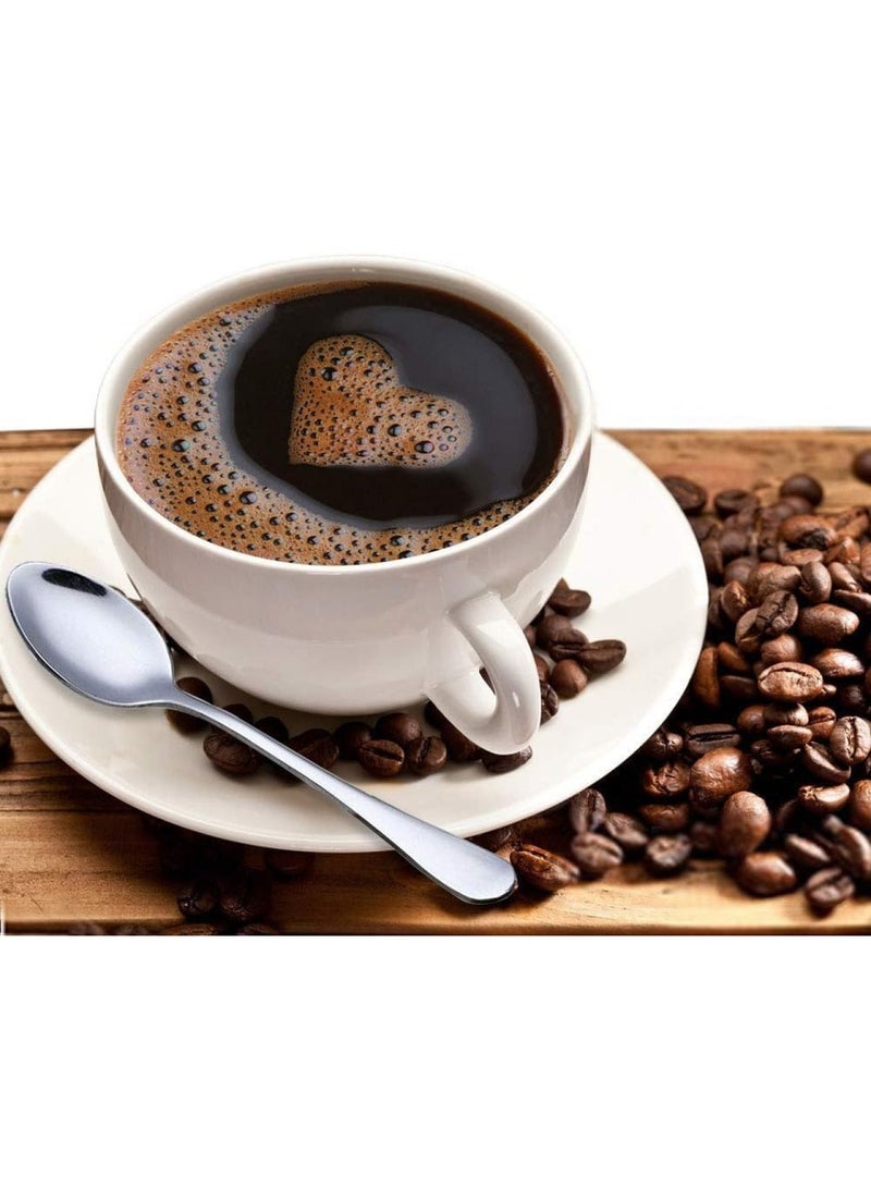 ECVV 6 Pieces Stainless Steel Tea Spoons Find Top Heavy-duty Cutlery Set - Image 1