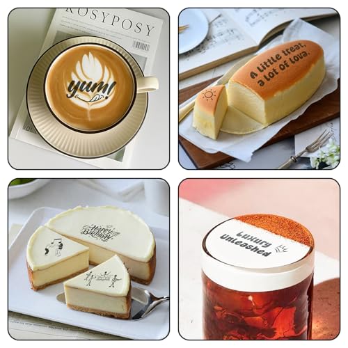 EVEBOT Handheld Food PrintPen FancyBox Replacement for DIY Custom Coffee Cocktail Cake Macaron Printing, Easy to Use & High Production, Black FancyBox - Image 2