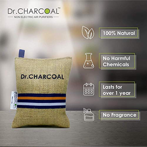Dr. CHARCOAL Dr CHARCOAL Fridge Deodorizer, Keeps Your Refrigerator and Freezer Fresh, Dry and Odor Free For 1 Year. 75gm, Activated Charcoal Bag | More Powerful than Baking Soda to remove Bad Smell. Pack of 3 - Image 3