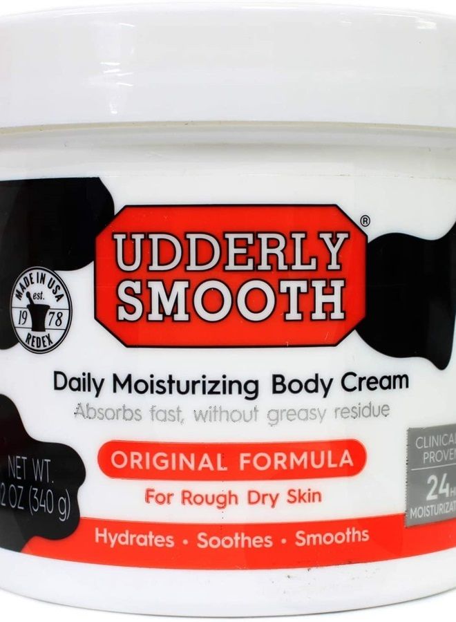 Udderly Smooth Body Cream 12 oz (Pack of 4) - Image 1