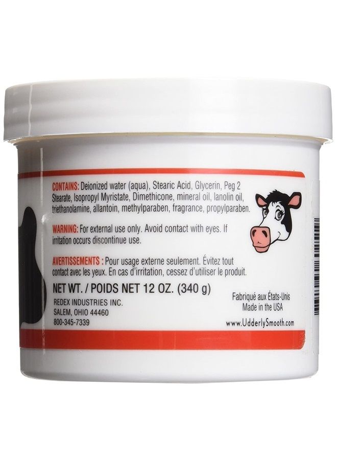 Udderly Smooth Body Cream 12 oz (Pack of 4) - Image 3