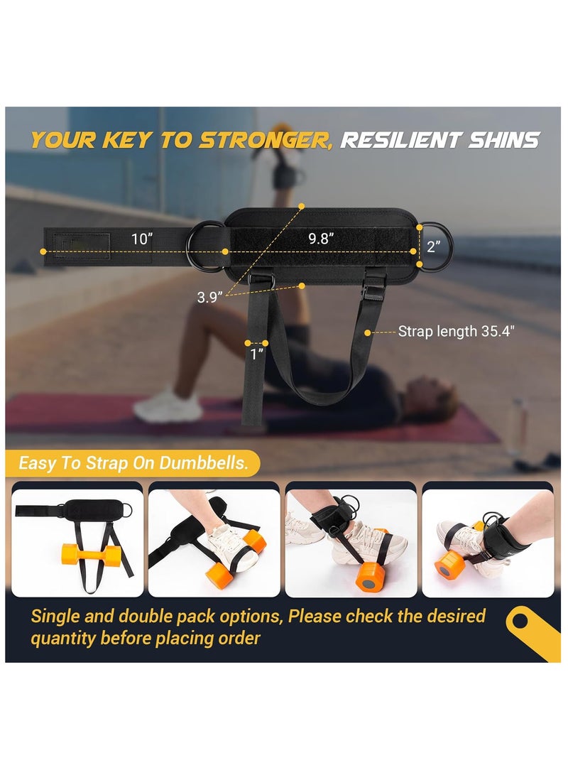 فلاي رود أحزمة الكاحل (عبوة من قطعتين) | أحزمة كاحل للساحبين، أحزمة كاحل مريحة قابلة للتعديل للصالة الرياضية للركلات الخلفية، تدريب عضلات الأرداف، تمديدات الساق، تجعيدات، تدريب اختطاف الورك، أحزمة كاحل للصالة الرياضية لملحقات الساحبين - Image 2