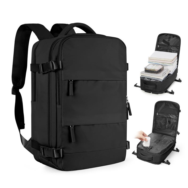 coofay Vacuum Backpack Travel with Pump Vacpack Travel Backpack with Vacuum System Mochila de Viaje Compresion al Vacio Easyvacpack Airbag Backpacks for Traveling Carry on Luggage - Image 2