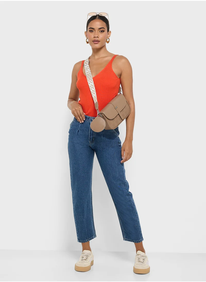 Ginger High Rise Mom Jeans