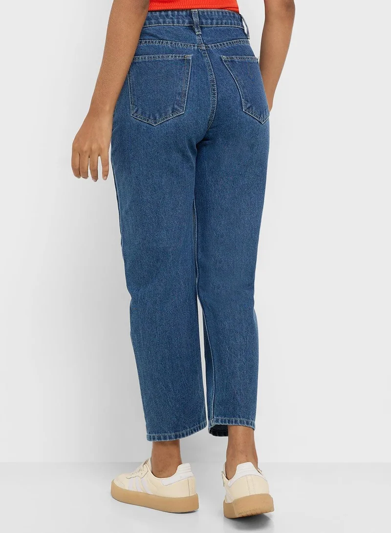 Ginger  High Rise Mom Jeans for Women | Best Price UAE
