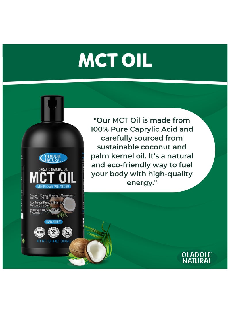 Oladole Natural Organic MCT Oil 300ml - Pure, Unflavored from Coconut - Image 5