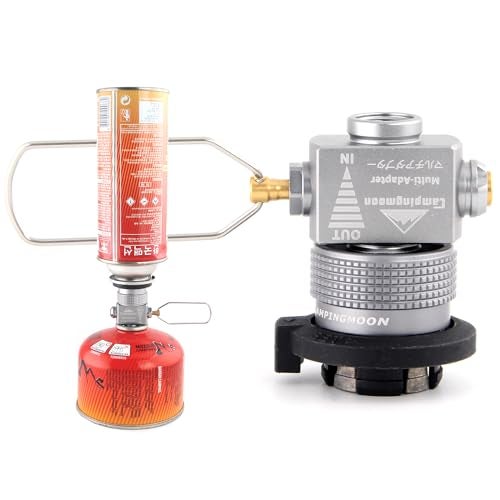 camping moon Campingmoon Gas Canister Refill Adapter, Portable Outdoor Gas Saver Lindal Valve Canister Shifter, Camping Canister Vent Valve, Z15 (Z15 + Z11) - Image 5