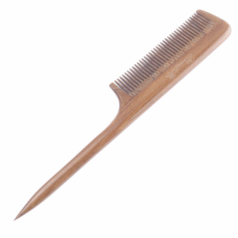 Breezelike Hair Combs - Sandalwood Fine Tooth Comb - No static Natural Aroma Wooden Tail Comb for Women - Image 4