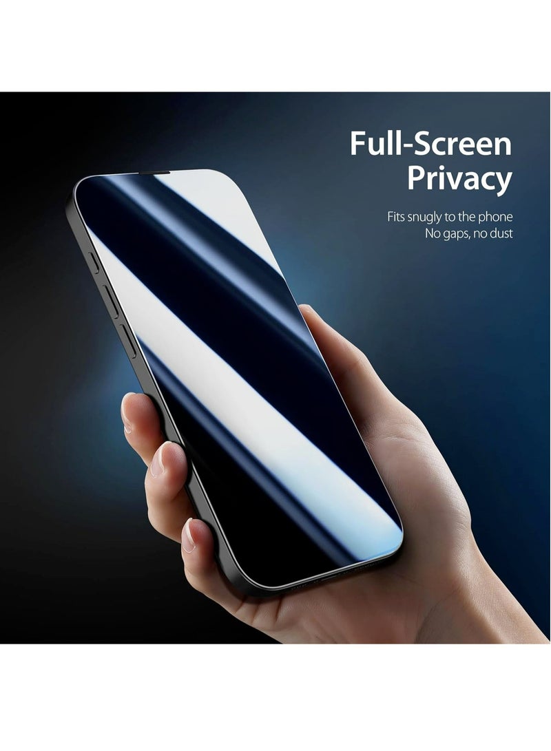 DUSALA Privacy Glass for iPhone 15 Plus Screen Protector Anti-Spy Tempered Glass Film 9H Hardness Scratch Resistant Bubble Free Anti Spy Tempered Glass - Image 4