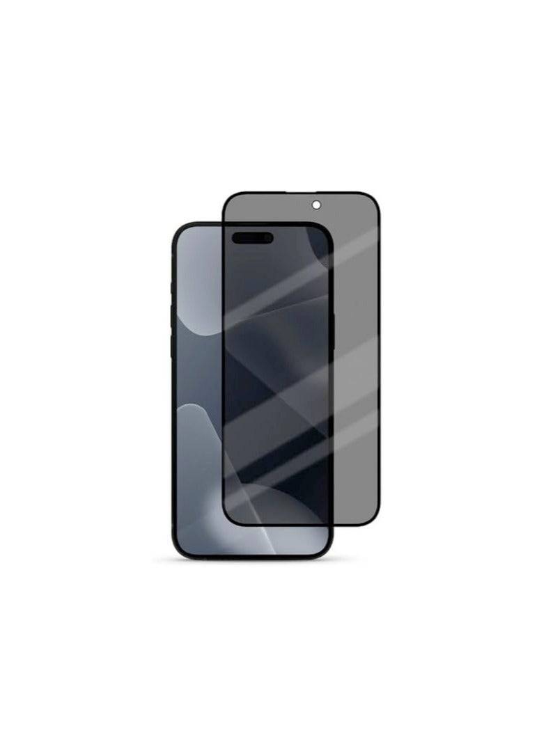 DUSALA Privacy Glass for iPhone 15 Plus Screen Protector Anti-Spy Tempered Glass Film 9H Hardness Scratch Resistant Bubble Free Anti Spy Tempered Glass - Image 2