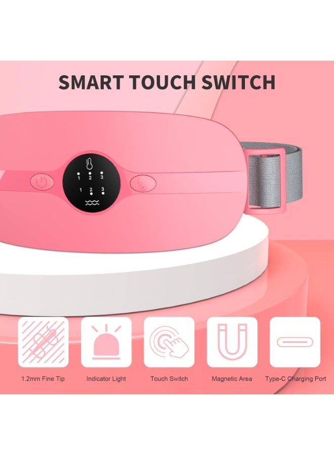 Portable Heating Pad Belt – Adjustable Heat & Vibration for Period Pain Relief, Back & Stomach Comfort - Image 4