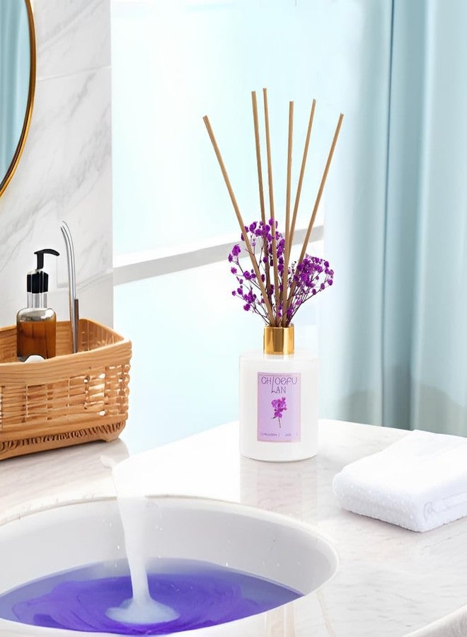 Chloefu LAN معطر جو كلويفو لان برائحة الليلك، 6.7 أونصة من الزيت العطري الطبيعي مع أعواد التوزيع، مثالي لتزيين الحمام، غرفة المعيشة، المنزل والمكتب، طقم هدايا زيت معطر جو للعلاج بالروائح - Image 4