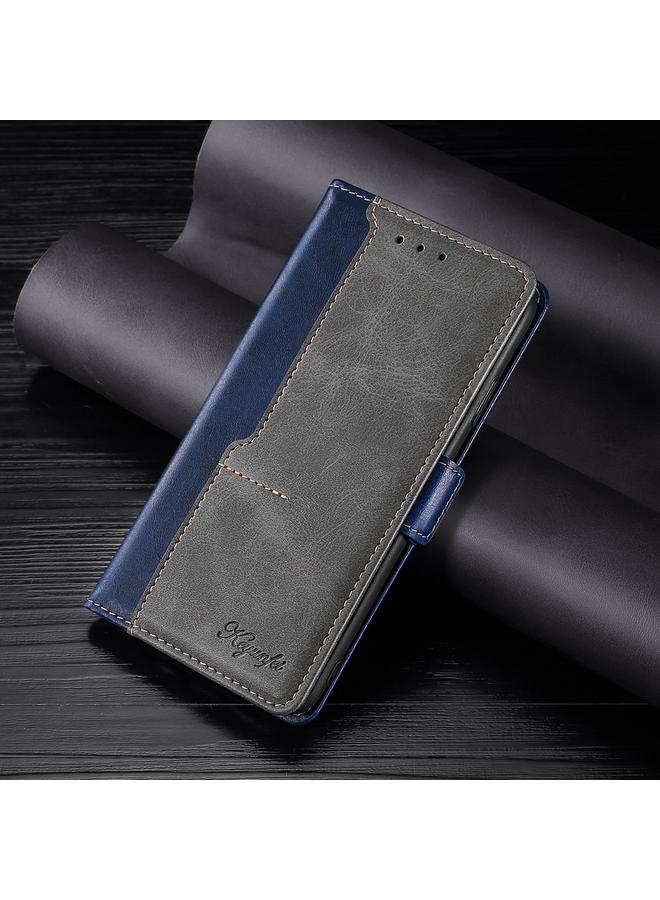 S-TOP Case For Samsung Galaxy S22+ 5G Retro Texture Contrast Color Side Buckle Horizontal Flip Leather Case with Holder & Card Slots & Wallet - Image 1
