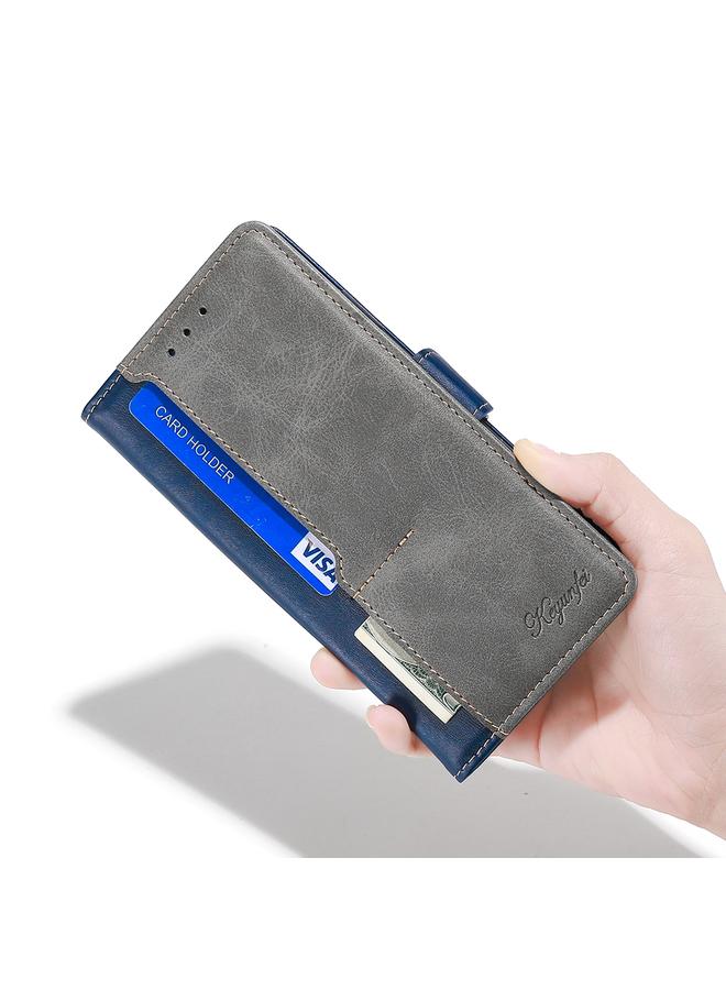 S-TOP Case For Samsung Galaxy S22+ 5G Retro Texture Contrast Color Side Buckle Horizontal Flip Leather Case with Holder & Card Slots & Wallet - Image 5