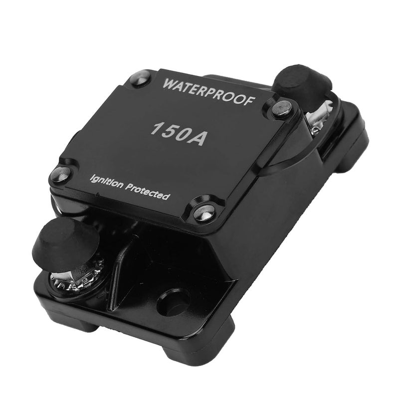 150A DC 12 24V Auto Reset Circuit Breaker Waterproof Fuse Holder For Vehicle Audio Visual System - Image 1