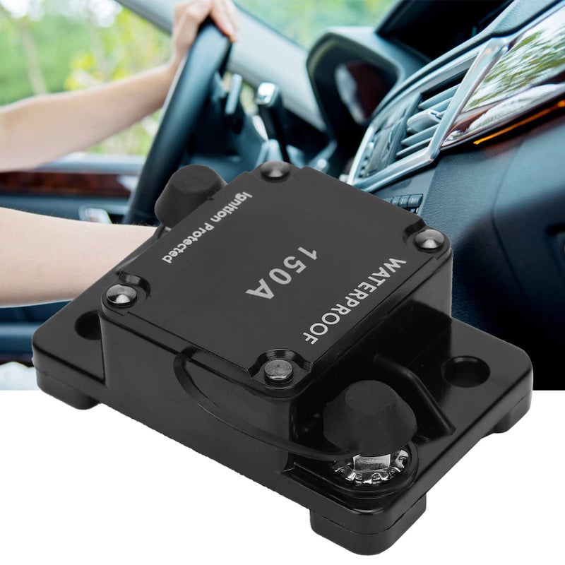 150A DC 12 24V Auto Reset Circuit Breaker Waterproof Fuse Holder For Vehicle Audio Visual System - Image 3