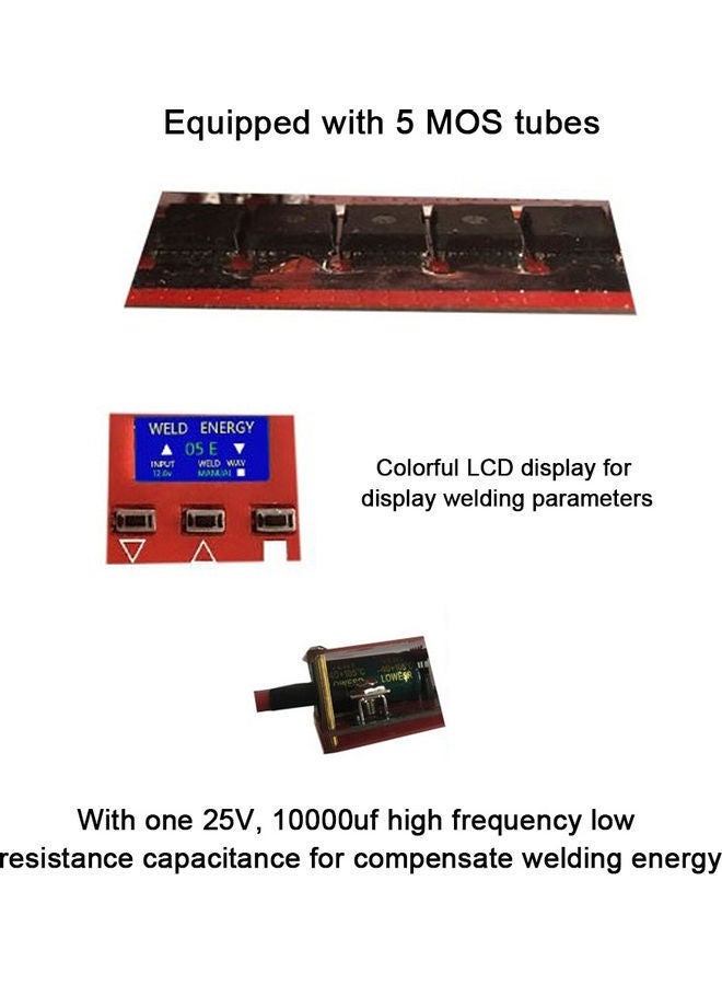 NIBEMINENT Portable Transistor Mini Spot Welding Machine Multicolour - Image 3