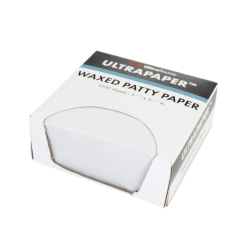 UltraSource-192033 UltraPaper Hamburger Patty Paper, 5.5" x 5.5" Squares (Pack of 1000) - White - Image 3