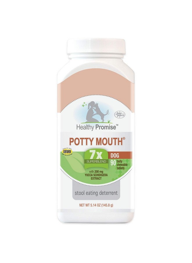 Four Paws Healthy Promise Potty Mouth Tablets - Coprophagia Stool Eating Deterrent for Dogs 90 Count - Image 1