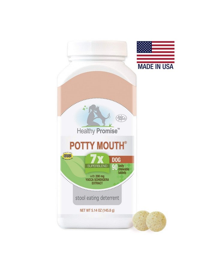 Four Paws Healthy Promise Potty Mouth Tablets - Coprophagia Stool Eating Deterrent for Dogs 90 Count - Image 2