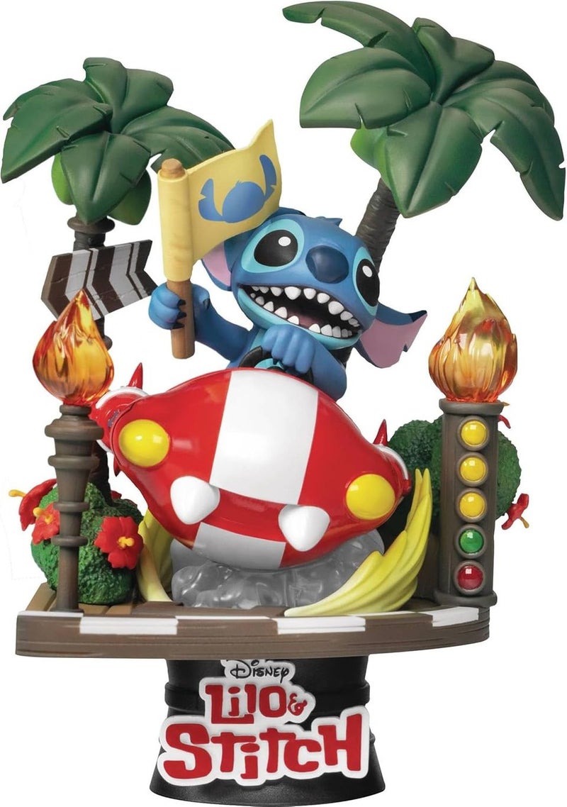 BEAST KINGDOM DS-108-Stitch Racing Car RE-RUN Diorama
