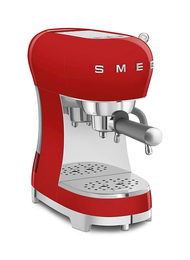smeg 50s Style Espresso Coffee Machine 1.1 L 1450 W ECF02RDAU Red - Image 1