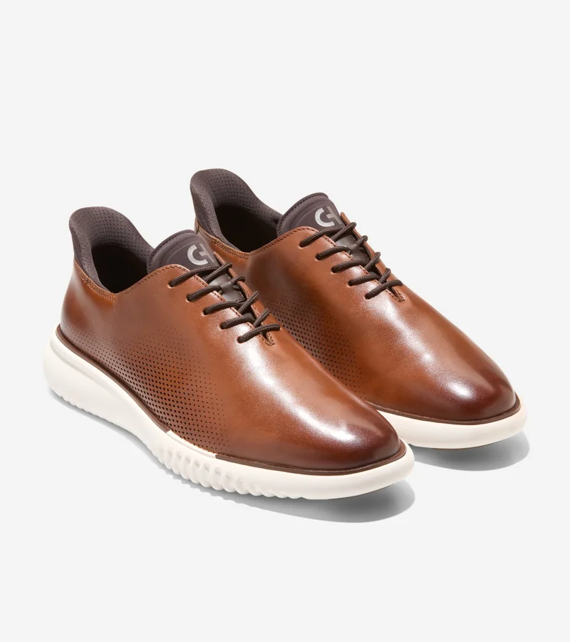 Cole Haan CH BRISTISH TAN / CH DK CHOCOLATE / ANGORA Men's 2.ZERÃ˜GRAND EVO Laser Quick-On Oxfords for Men | Best Price UAE