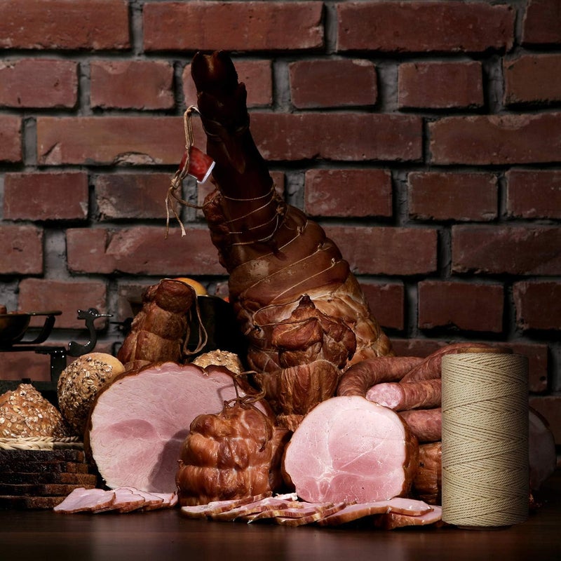 TJMOREE 2 Pack Butchers Twine, 3Ply 145m/476ft 1mm Thick Food Safe Cotton Cooking Meat Rope String Baker’s Twine Fit to Parcel Sausage and Decorate Crafts (Beige) - Image 5