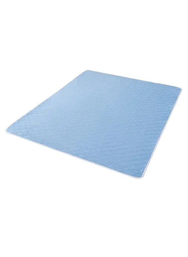 Sky Blue Anti Slip Urine Pad 39 37x59 06 Inch Durable Polyester Pet Training Mat - Image 1