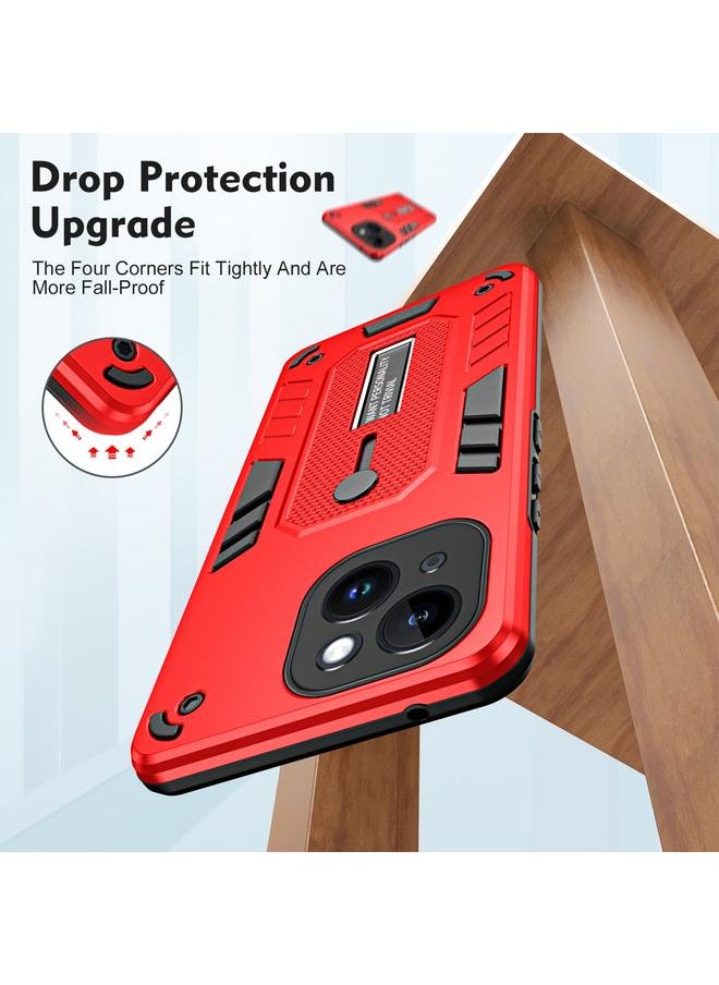 erorex Case For iPhone 14 Plus Variety Brave Armor Finger Loop Holder Phone Case  - Image 3