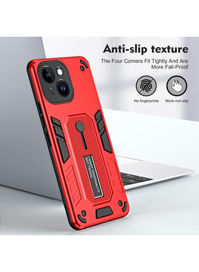 erorex Case For iPhone 14 Plus Variety Brave Armor Finger Loop Holder Phone Case  - Image 2