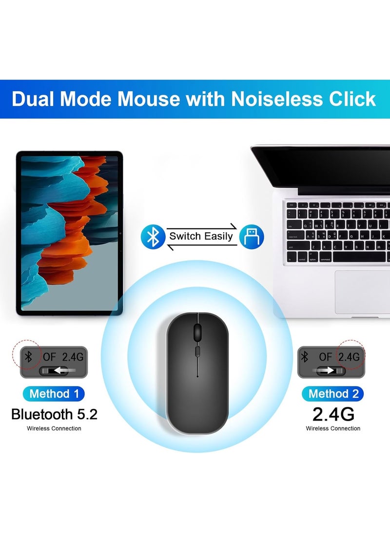 【Arabic English】Keyboard Case with Mouse for Honor Pad X8a 11-inch (2024 Model), Detachable Magnetic Rechargeable, Bluetooth Keyboard Case Cover with Wireless Bluetooth Mouse - Image 2