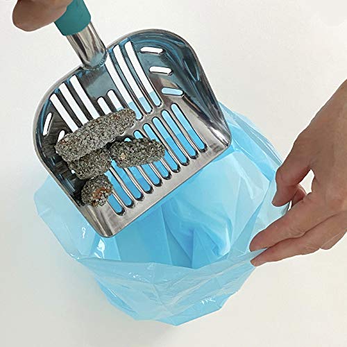 BOS Amazing Odor Sealing Cat Waste Disposal Bags - Durable and Unscented [Size: M, Color: Light blue] (90 Count, Pack of 2) (180 Bags) - Image 3